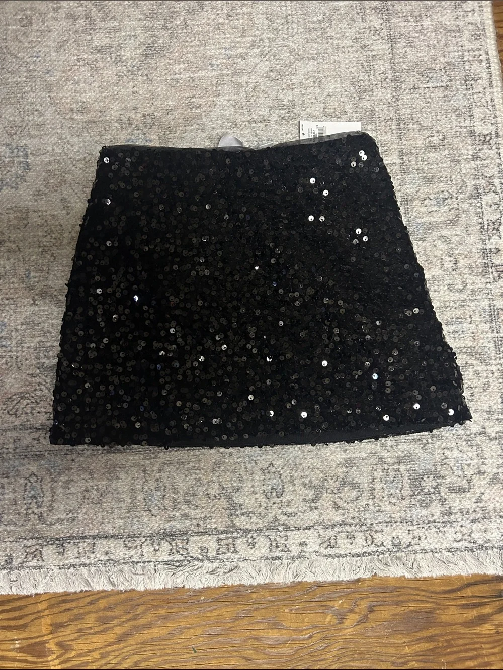 GAP Kids Black Sequin Party Skirt